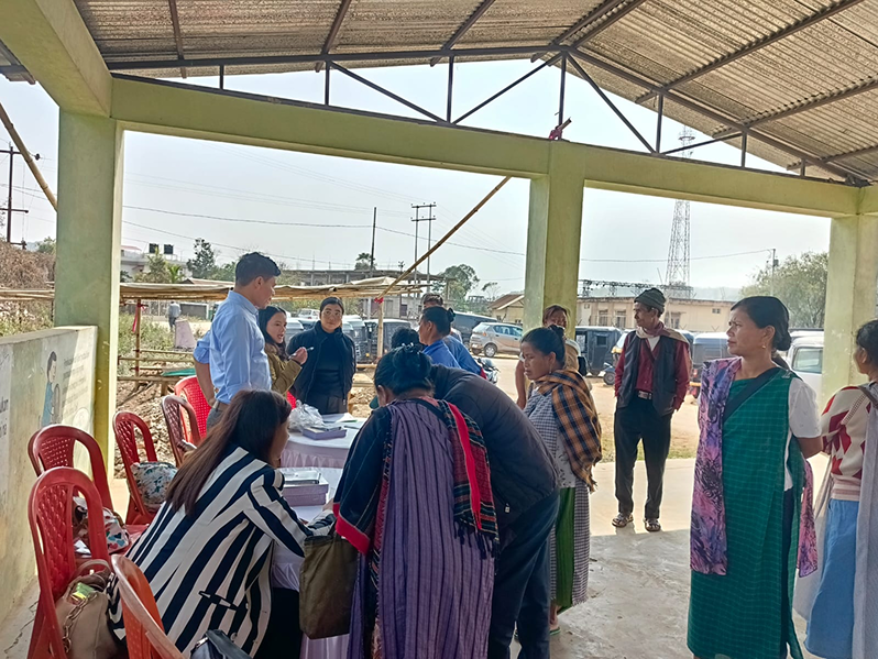 Worker with equipment