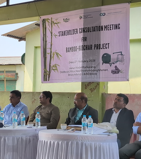 Workers in bamboo forest